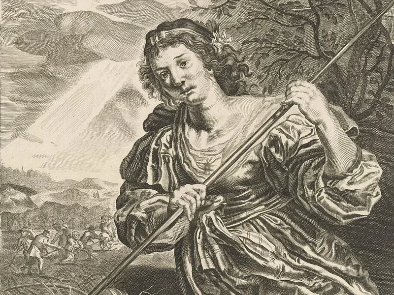 1614-Reinier van Persyn - Luglio, una mietitrice